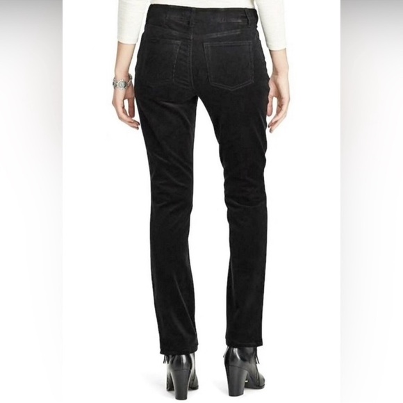 CHAPS CORDUROY BLACK CHICO BOOTCUT  PANTS STRETCH PLUS-SIZE 16 - Picture 3 of 9